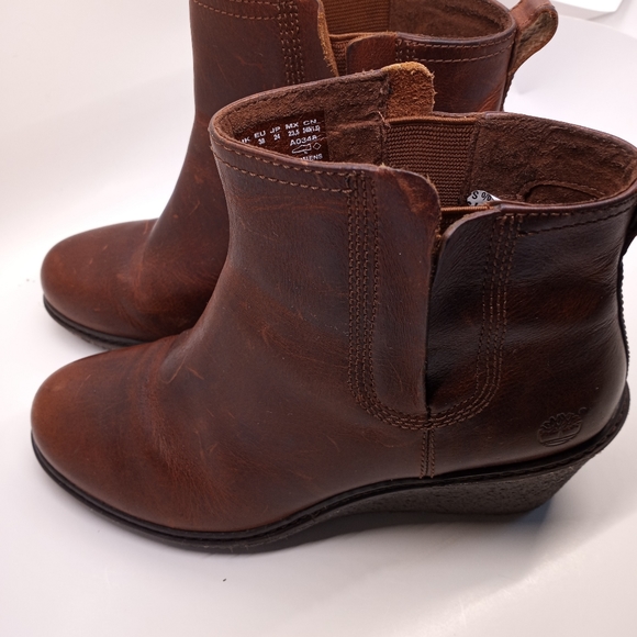 Timberland Leather Amston Chelsea Ankle Wedge - Picture 5 of 7